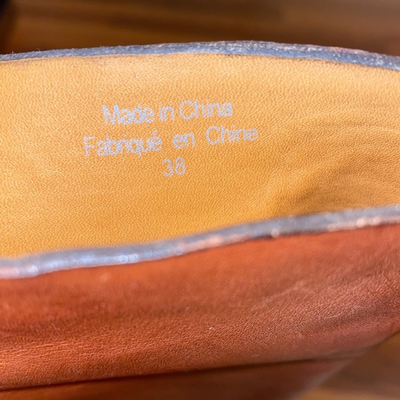 Anthropologie Leifnotes Color Block Knee Length Boots, block heel, size 38 - Picture 6 of 7